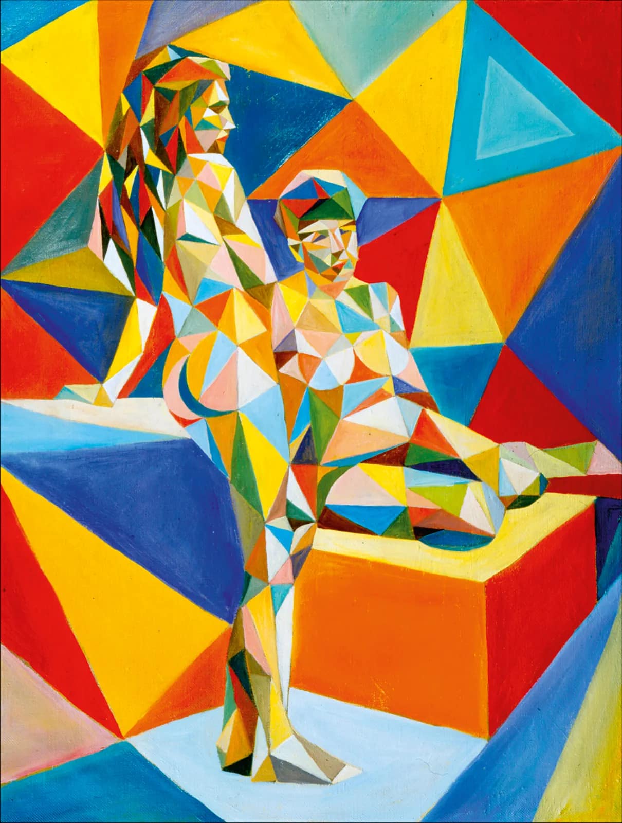 Two Girls in Cubism