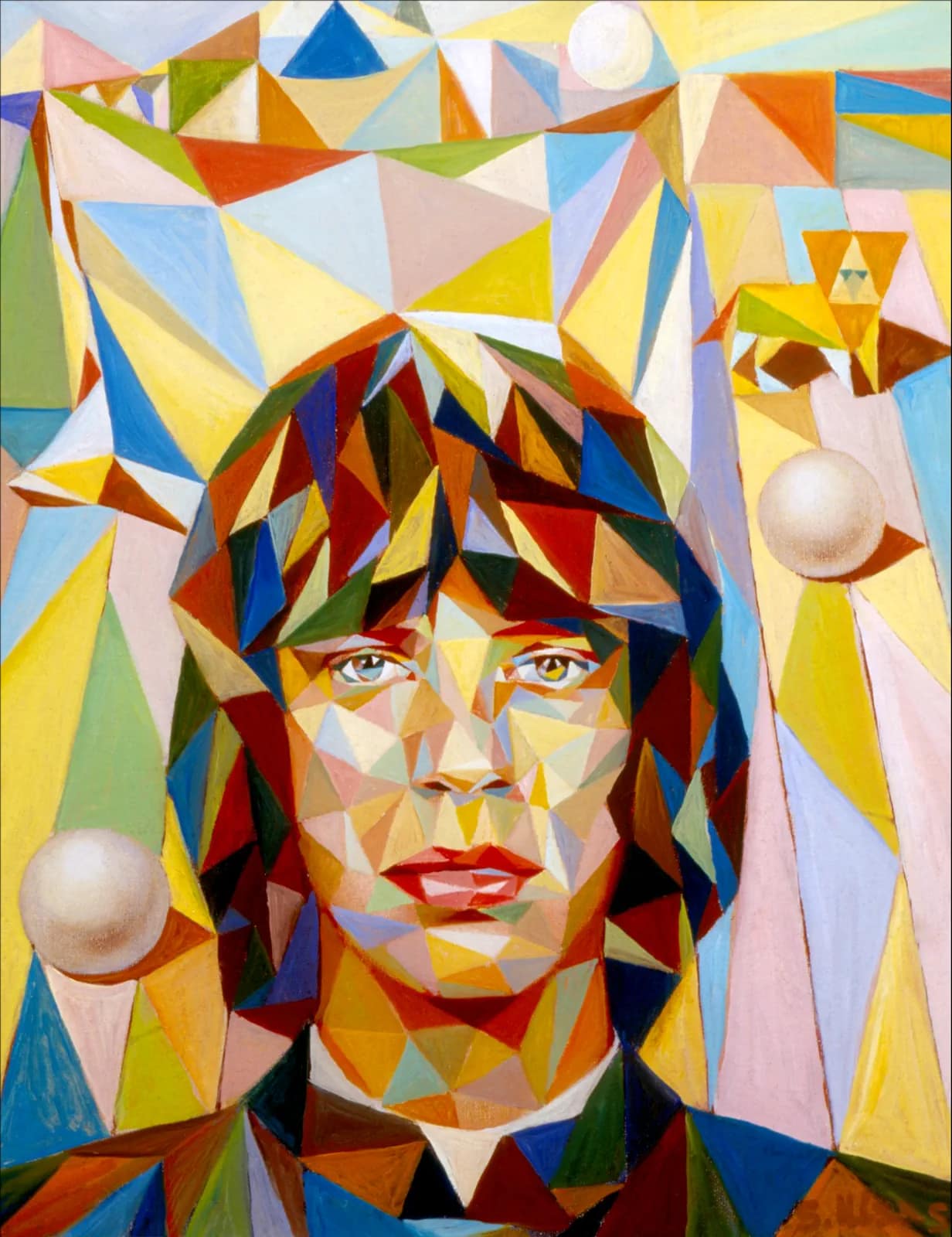 Mick Jagger in Cubism
