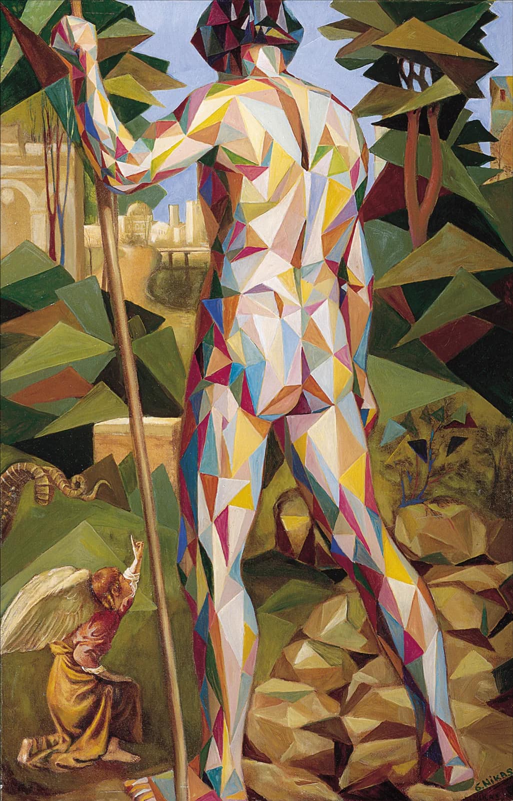 George and the Serpent in Cubism