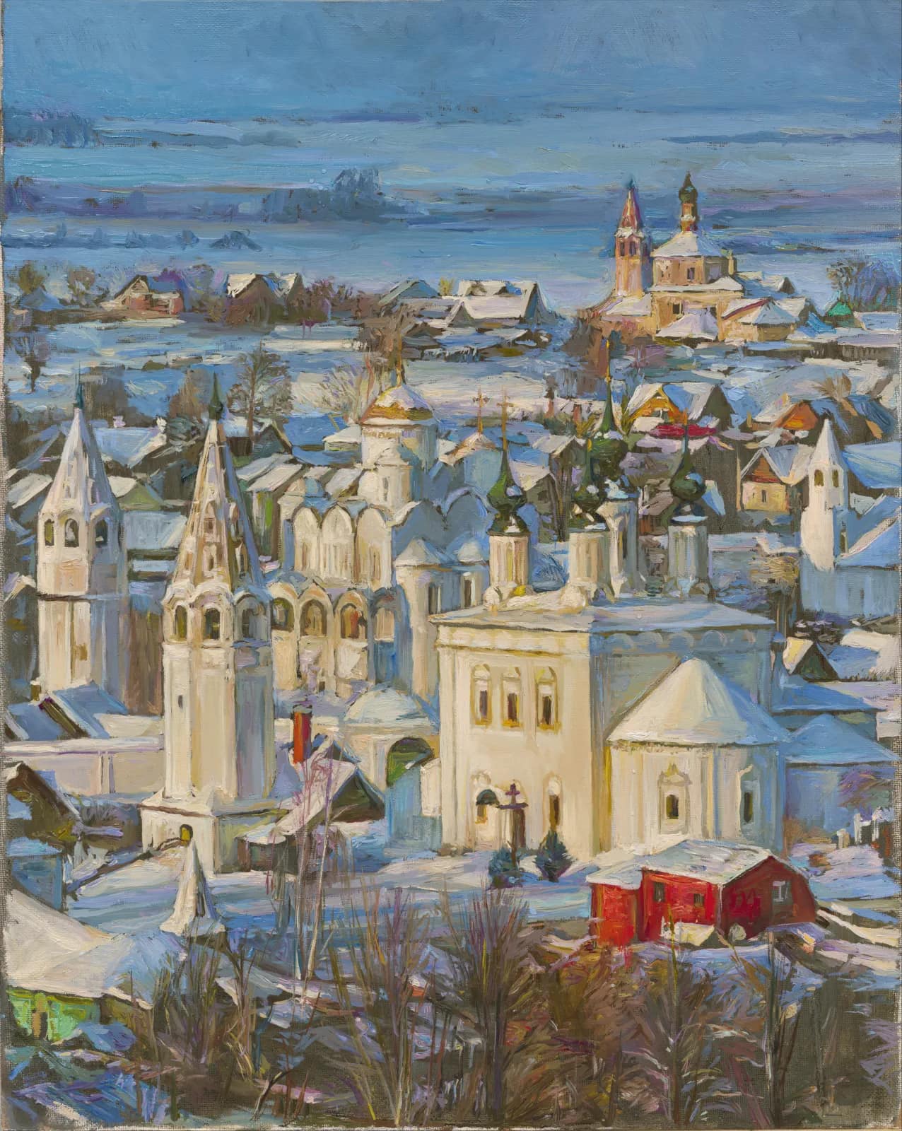 Suzdal. Winter View from the Bell Tower