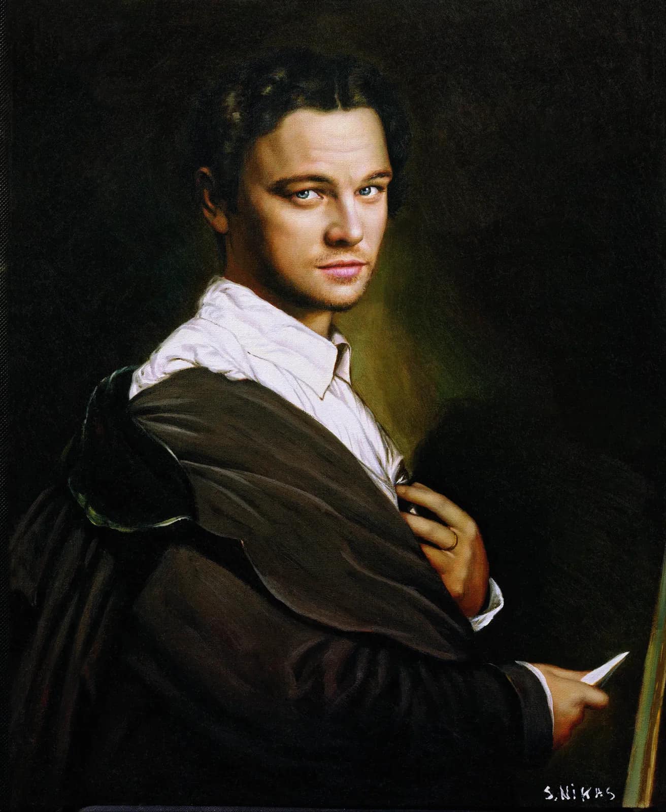 Portrait of Leonardo DiCaprio. From the River of Time series