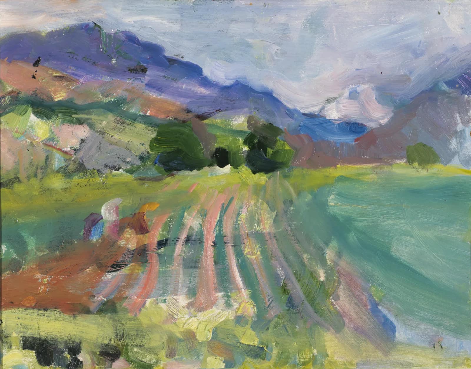 Study. Summer in the Caucasus