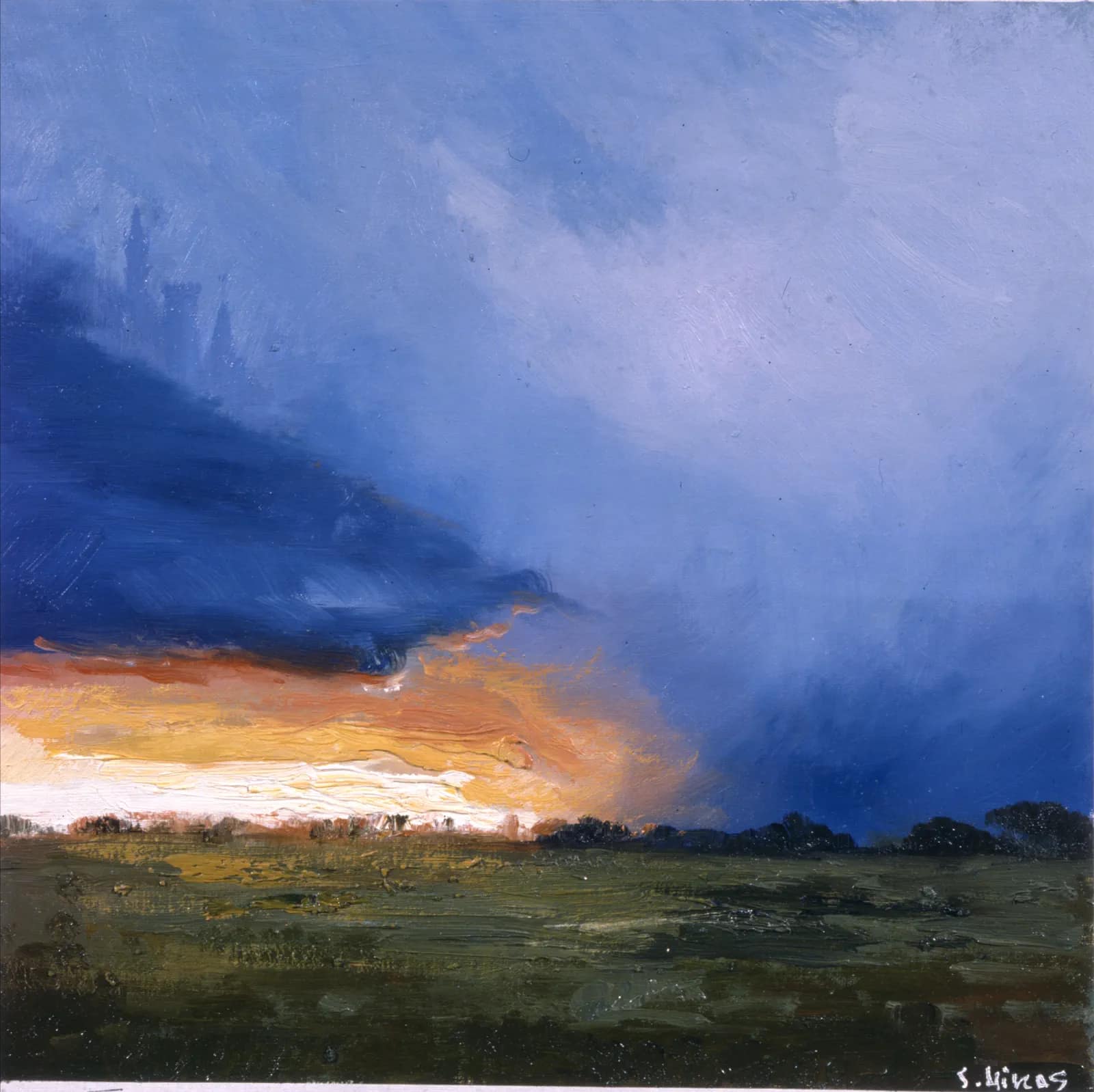 Study. Sunset Before the Rain