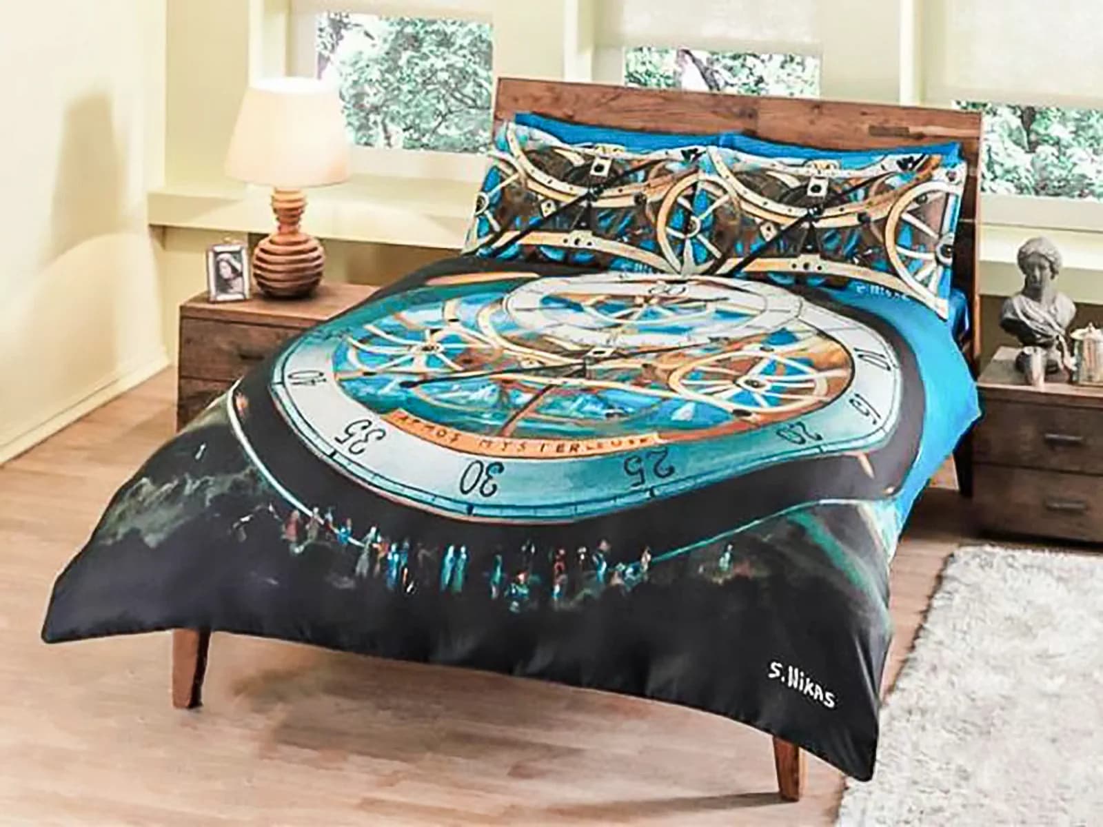 Magic Clocks bedding set