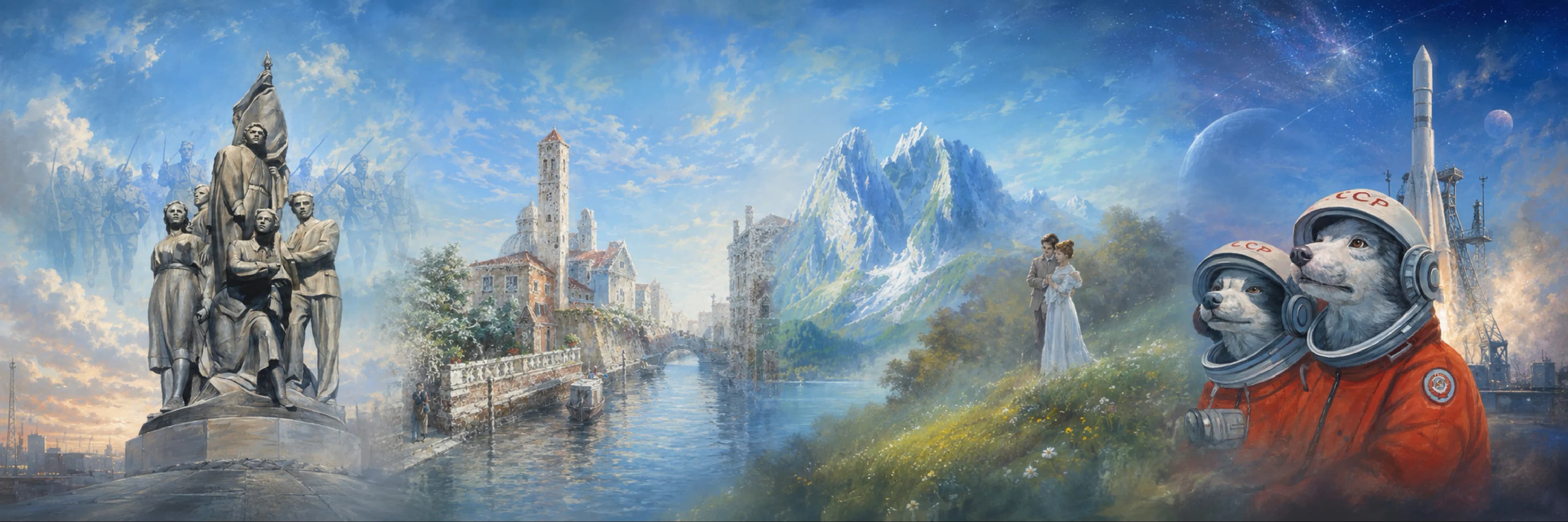 Beyond the Visible. The Worlds of Nikas Safronov exhibition