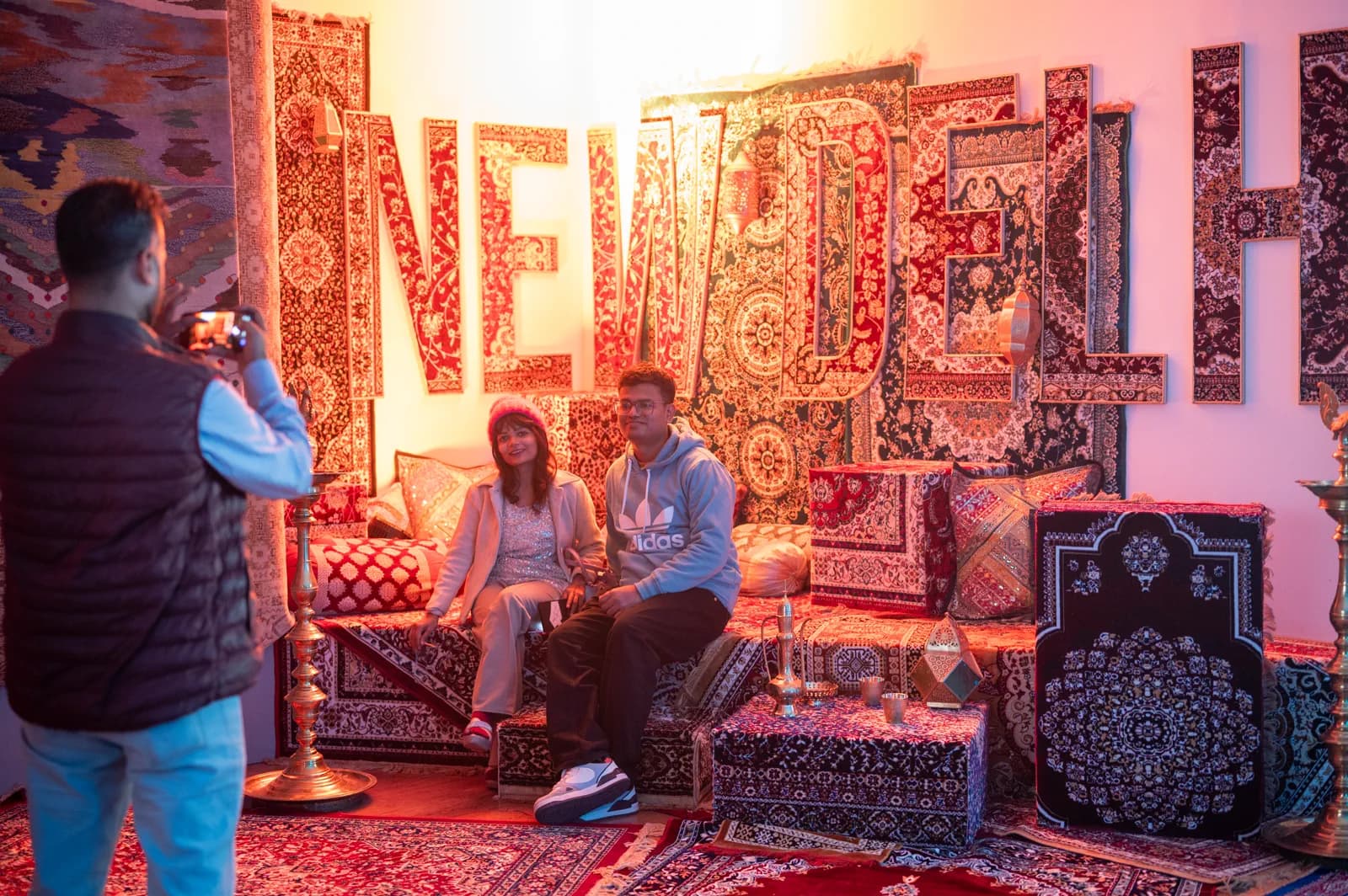 A detail of the Dream Vision exhibition space