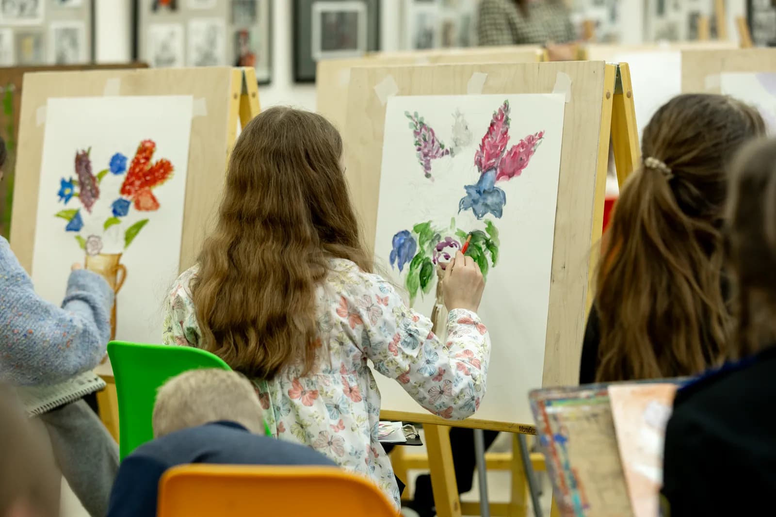 Students' works during Nikas Safronov's masterclass