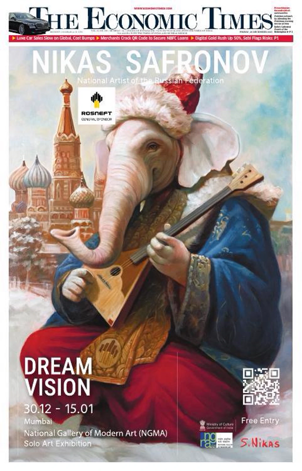 The Economic Times coverage of the Dream Vision exhibition