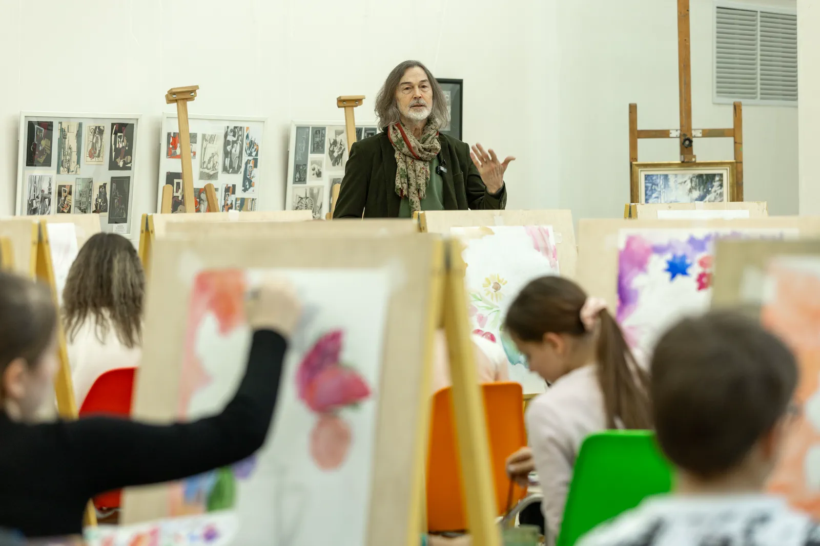 A Lesson with a Star at the Krasnopresnenskaya Children's Art School